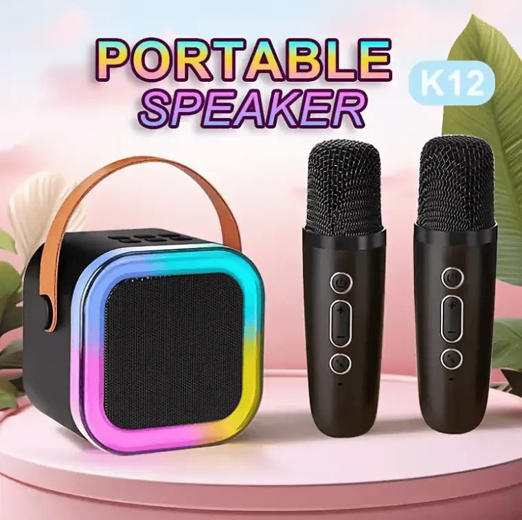 Bluetooth Singing Speaker Karaoke Player with 2 Wireless Microphones – view 4