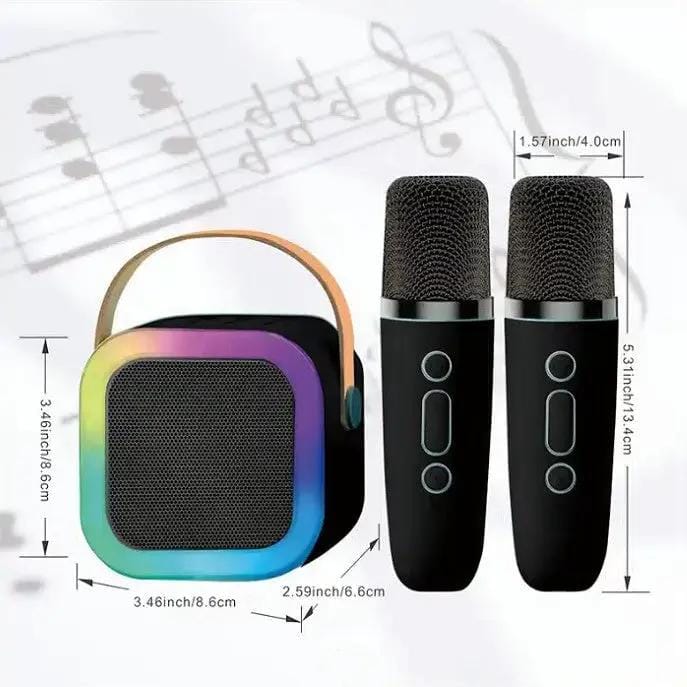 Bluetooth Singing Speaker Karaoke Player with 2 Wireless Microphones – view 6