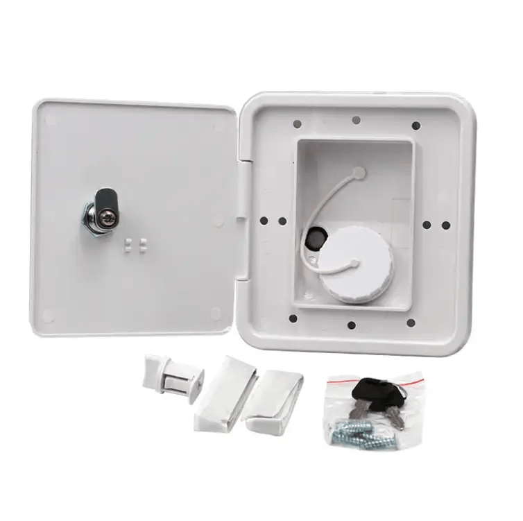 RV Gravity Water Inlet Hatch White Caravan Accessories Parts – view 5
