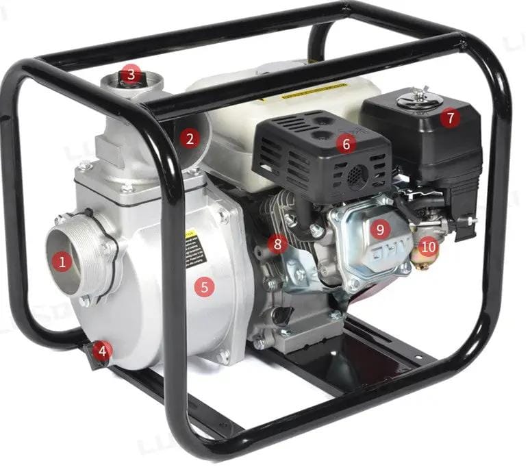salelink.co.nz Unbranded Petrol Water Transfer Pump 7.5HP Petrol Water Transfer Pump 7.5HP | Action Outdoors NZ