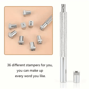 36pcs Steel Punch Alphabet Letter Number Stamper Set Leather Punching Tools – view 2