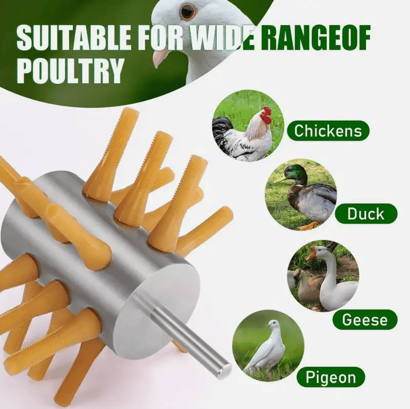 Chicken Plucker Drill Attachment, Stainless Steel Drill – view 5