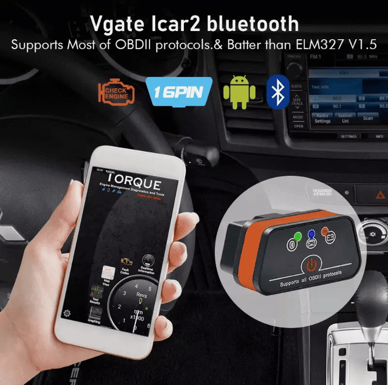 Auto Diagnostic Scanner Vgate Icar 2 Bluetooth ELM327 OBD2 Auto Diagnostic Tool – view 3