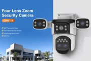 salelink.co.nz Unbranded Outdoor Security Camera Four Lens Outdoor Security Camera Four Lens | Action Outdoors NZ