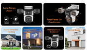 salelink.co.nz Unbranded Outdoor Security Camera Four Lens Outdoor Security Camera Four Lens | Action Outdoors NZ