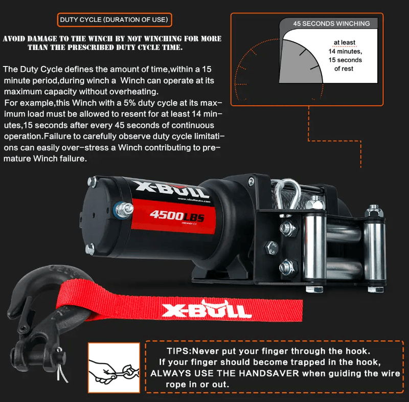 salelink.co.nz X-BULL X-BULL Electric Winch 4500LBS X-BULL Electric Winch 4500LBS | Action Outdoors NZ