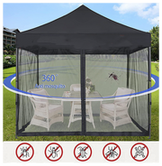 3M Mosquito Net with Zipper 2 Doors for Outdoor Camping by salelink.co.nz