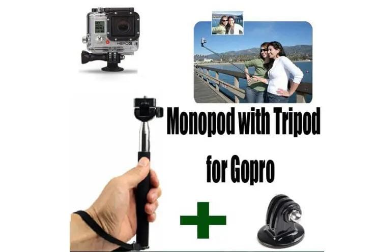 Extendable Pole Monopod Tripod Adapter for GoPro – view 3