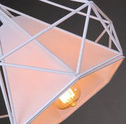 38CM Pendant Hanging Light Lampshade Metal Diamond White – view 3
