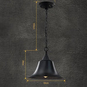 Industrial Pendant Light Hanging Ceiling Lamp Metal Black – view 3