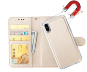 salelink.co.nz Unbranded iPhone X XS Case 2 In 1 Wallet Folio Case For iPhone X XS Card Holder