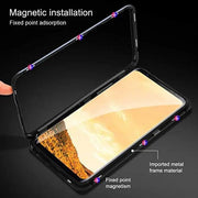 Samsung S8 Plus Clear Back Tempered Glass Case With Magnetic Metal Frame – view 4