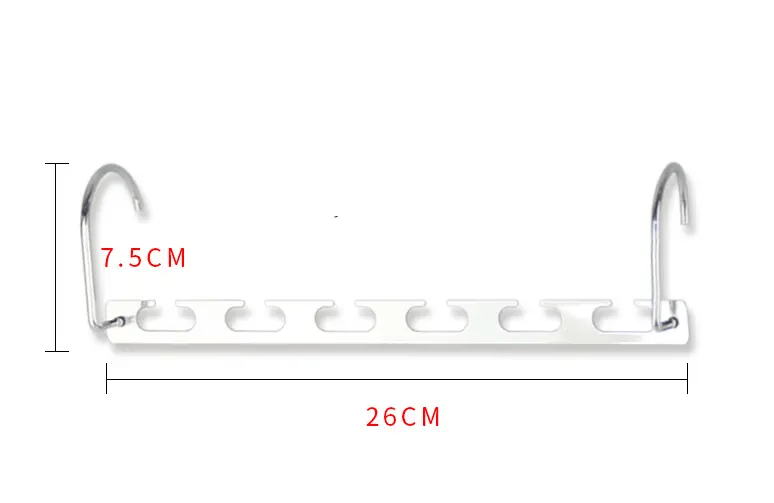 2PCS Space Saver Saving Metal Magic Hanger Clothes Closet Organize Hook – view 3