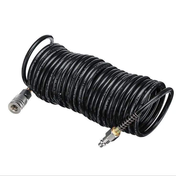 1/4" Air Hose Fitting Coil Pneumatic Compressor Quick Coupler US Type 200PSI – view 1