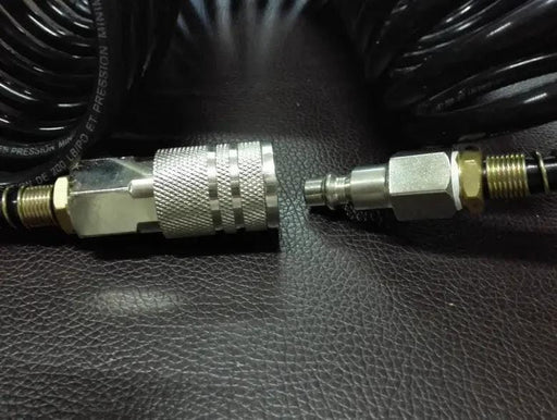 1/4" Air Hose Fitting Coil Pneumatic Compressor Quick Coupler US Type 200PSI – view 2