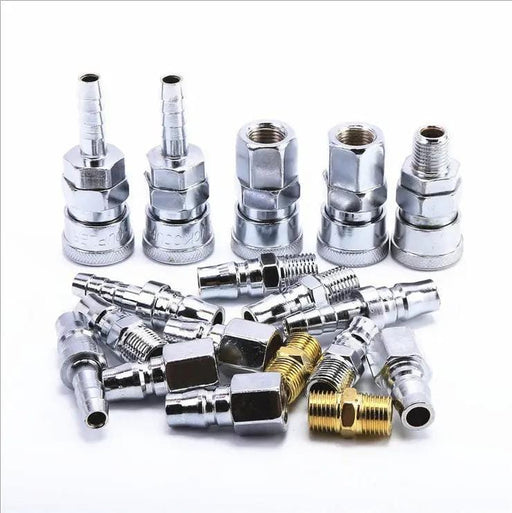 18pcs Air Hose Fittings Nitto Type Male Coupler Compressor Couplings Air Tools – view 2