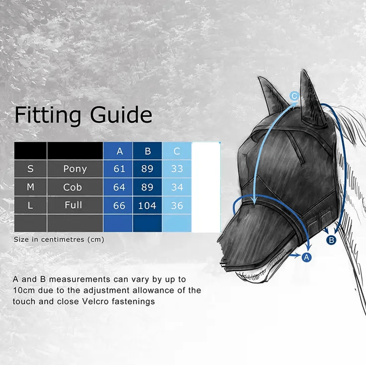 salelink.co.nz Unbranded S Pony Cob Horse Fly Mask with Ears S Pony Cob Horse Fly Mask with Ears | Action Outdoors NZ