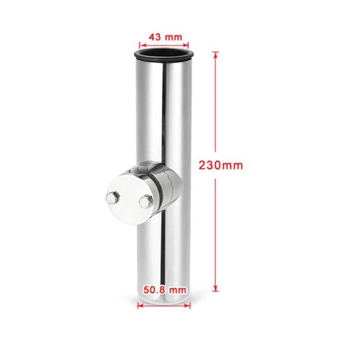 Rail Mount Rod Holder Clamp On Boat Fits Three Quarter Inch To One Inch Rails – view 3