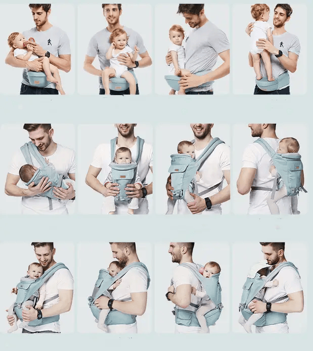 Infant Baby Carrier With Hip Seat Stool Backpack – view 5