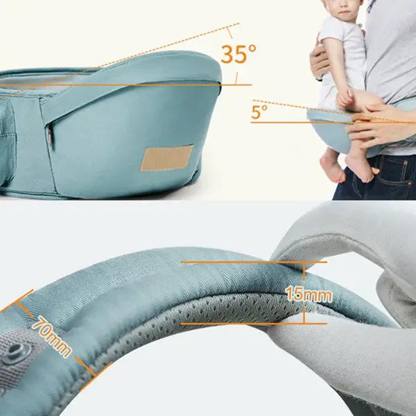 Infant Baby Carrier With Hip Seat Stool Backpack – view 6