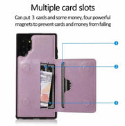Samsung Note 10 Case Back Flip Wallet PU Leather Cover with Card Slots – view 3