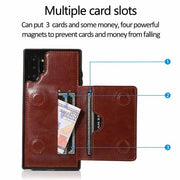 Samsung Galaxy Note 10 PU Leather Back Flip Wallet Case With Card Slots – view 3