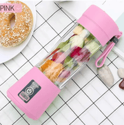 Pink Portable Electric Fruit Juicer Blender Bottle Smoothie Maker – view 3