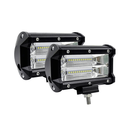 2X 5inch LED Work Driving Light Bar Flood Beam Offroad Boat Truck 12V 24V – view 1