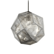 Metal Pendant Light Geometric Silver Lamp Shade Hanging – view 1