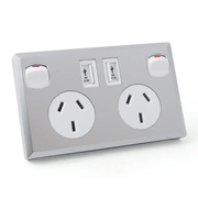 salelink.co.nz Unbranded Dual USB 5V 2.1A Wall Power Outlet With SAA Approval Salelink SAA Approved Dual USB 5V Wall Outlet