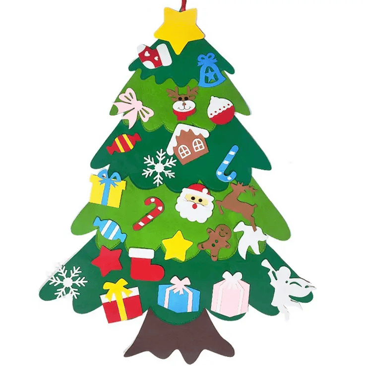salelink.co.nz Unbranded DIY Felt Christmas Tree Set DIY Felt Christmas Tree Set (PR5126 (3)) | Action Outdoors NZ