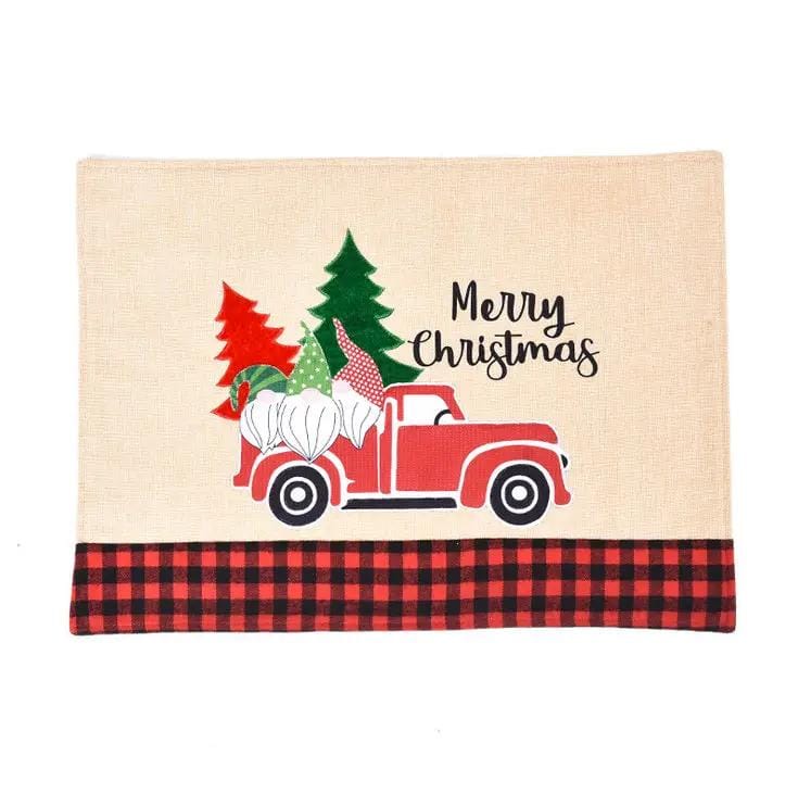 salelink.co.nz Unbranded SET 4 x Dining Table Mat Placemat Christmas Set Of 4 Christmas Placemats 46x34 Cm Insulated