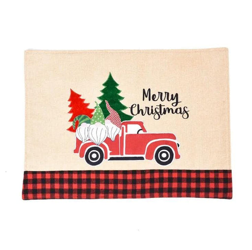 salelink.co.nz Unbranded SET 4 x Dining Table Mat Placemat Christmas Set Of 4 Christmas Placemats 46x34 Cm Insulated