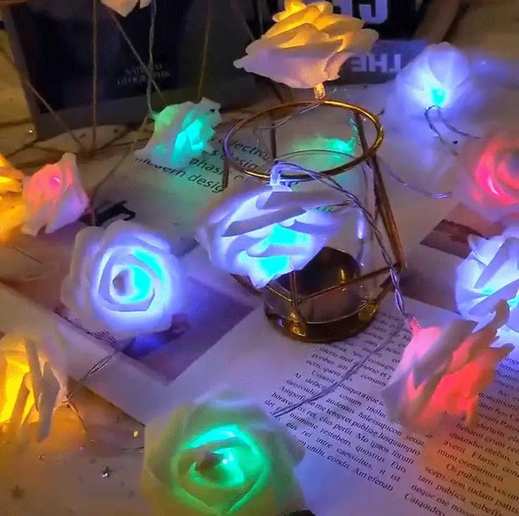 3Meters 30LED Rose Flower String Lights – view 1