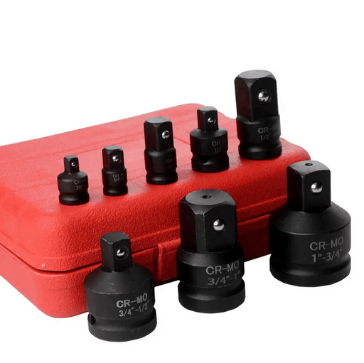 8pc Impact Socket Adaptor Set Ratchet Increaser Reducer Convertor 1/4''-1" Drive – view 2