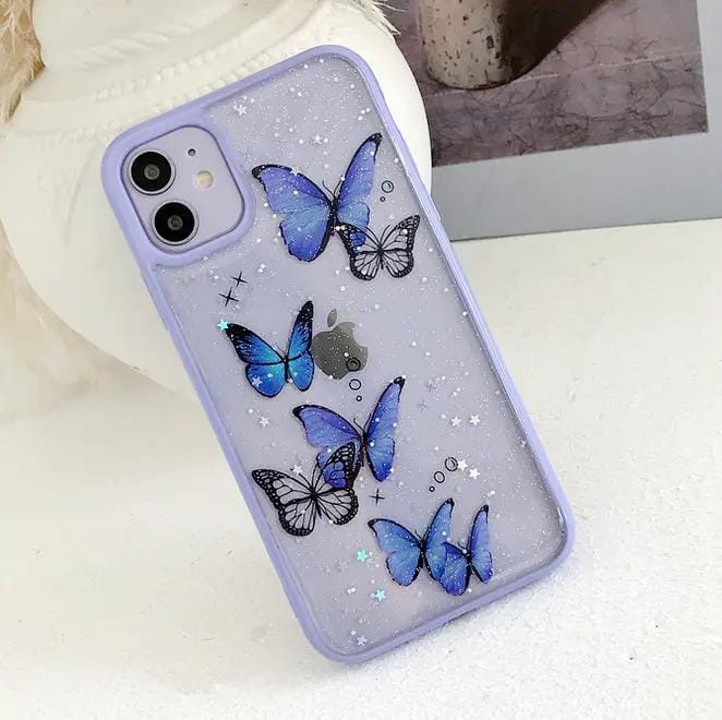 salelink.co.nz Unbranded iPhone 11 Pro Max Case Butterfly Purple iPhone 11 Pro Max Butterfly Purple Clear Case
