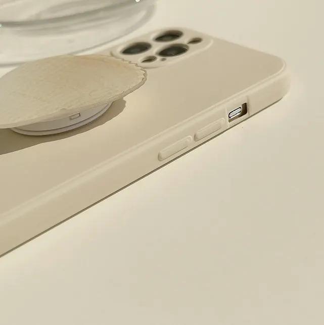 salelink.co.nz Unbranded iPhone 12 Case iPhone 12 Clear Liquid Silicone Case With Phone Holder