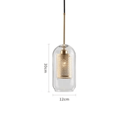 salelink.co.nz Unbranded Hanging Lamp Pendant Light Brass Pendant Light Glass Bell Shade E27 40W