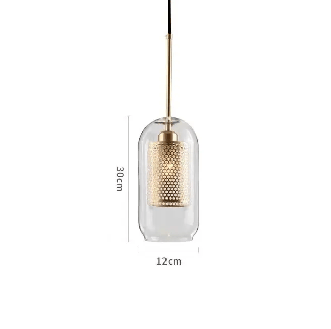 salelink.co.nz Unbranded Hanging Lamp Pendant Light Brass Pendant Light Glass Bell Shade E27 40W