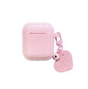 salelink.co.nz Unbranded Airpods 1/2 Case Pink AirPods Case TPU Cover With Strap Charm Keychain