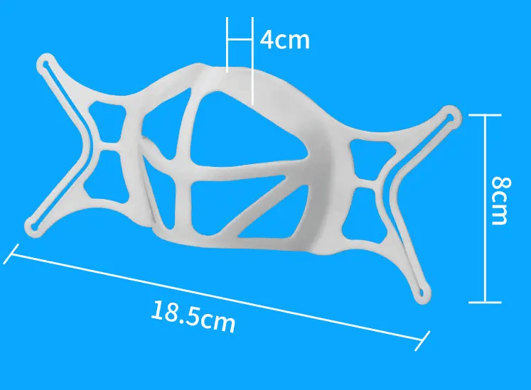 4pcs Mask Breathe Support Bracket Protector Reusable Soft 3D Holder – view 4