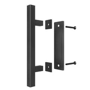 salelink.co.nz Unbranded 12'' Barn Door Handle Black 12 Inch Matte Black Barn Door Handle Interior Sliding