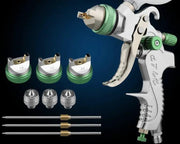 salelink.co.nz Unbranded Spray Gun HVLP Gravity Gun HVLP Gravity Feed Spray Gun Kit With Three Tips