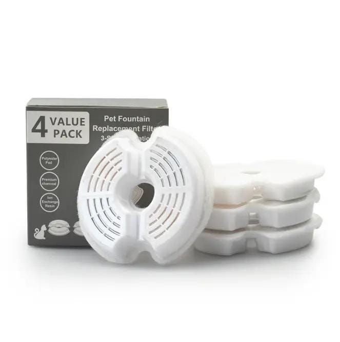4PCS Filter for Pet Cat Water Fountain Feeder – view 1