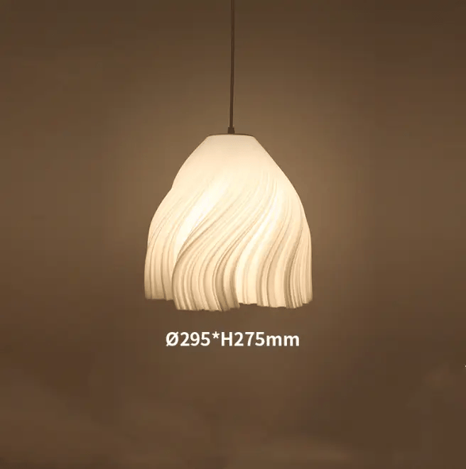 Modern White Lampshade Simple Pendant Light Hanging Lamp – view 5