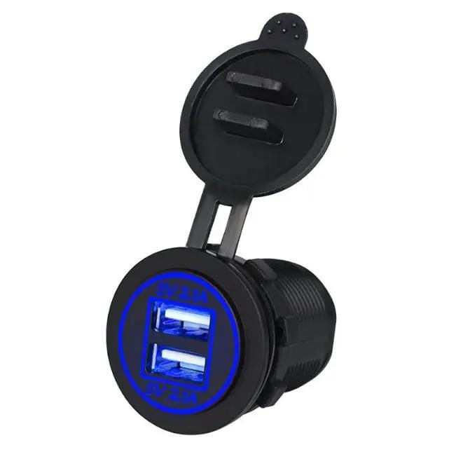5V 4.2A Dual 2USB Charger Socket Adapter Power Outlet for 12V 24V Car – view 1