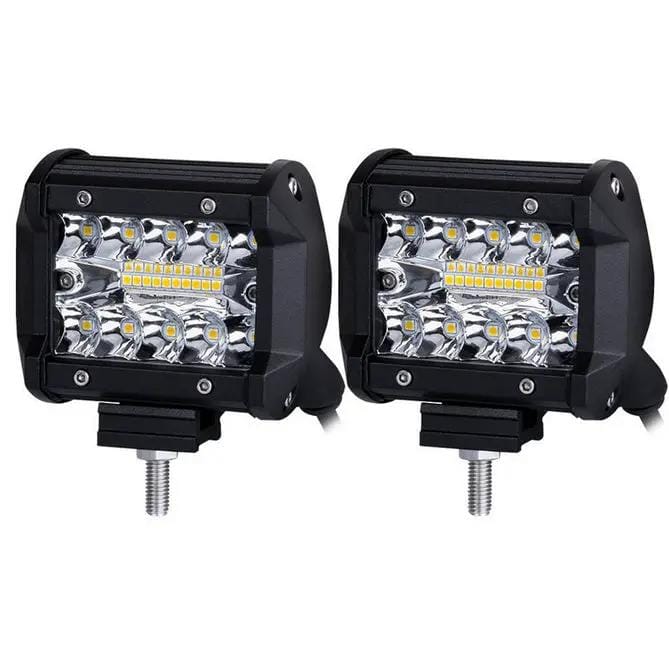 2x 4inch CREE LED Work Light Bar Spot Flood OffRoad Driving Reverse 4x4 Ford – view 1