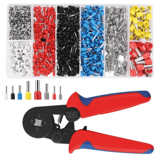 1200PC Ferrule Crimper Electrical Terminals Bootlace 0.25-10mm2 Cord End Ratchet – view 1