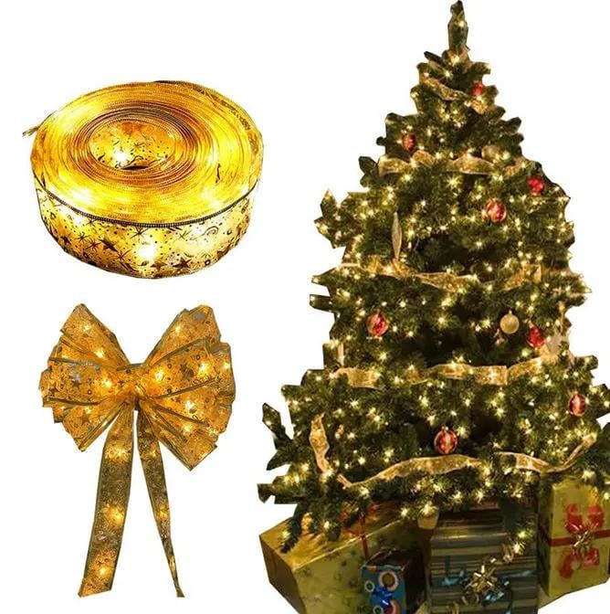 LED Gold Ribbon String Light 10M Christmas Light – view 1