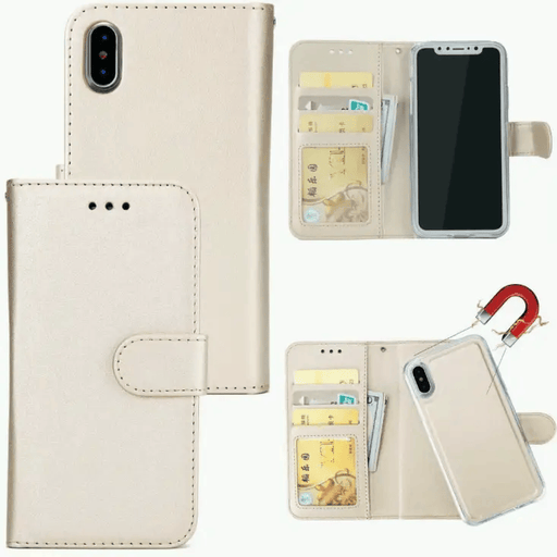 salelink.co.nz Unbranded iPhone X XS Case 2 In 1 Wallet Folio Case For iPhone X XS Card Holder